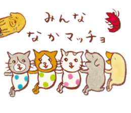 cat matcho talkative matcho sticker #15785833