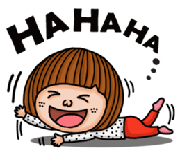 Crazy girl's-happy sticker #15786027