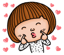 Crazy girl's-happy sticker #15786035