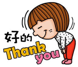 Crazy girl's-happy sticker #15786047