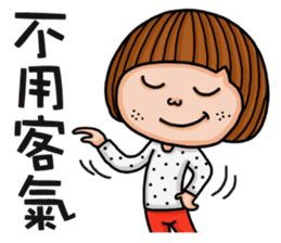 Crazy girl's-happy sticker #15786055