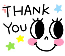 There are eyelashes sticker. sticker #15787250