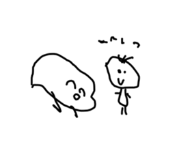 Drawing drawn like 3 years old(no words) sticker #15788995