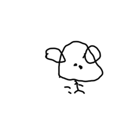 Drawing drawn like 3 years old(no words) sticker #15788997