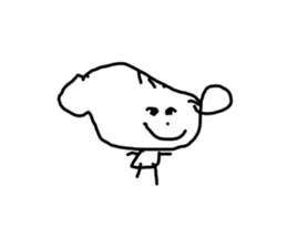 Drawing drawn like 3 years old(no words) sticker #15789005