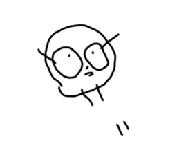 Drawing drawn like 3 years old(no words) sticker #15789011