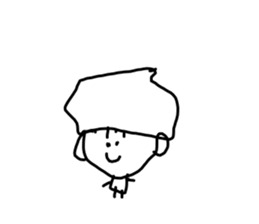 Drawing drawn like 3 years old(no words) sticker #15789013