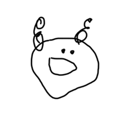 Drawing drawn like 3 years old(no words) sticker #15789020