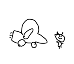 Drawing drawn like 3 years old(no words) sticker #15789022