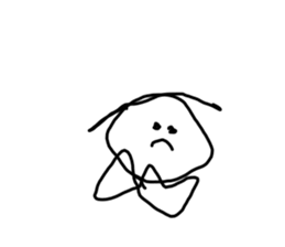 Drawing drawn like 3 years old(no words) sticker #15789026