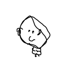 Drawing drawn like 3 years old(no words) sticker #15789029