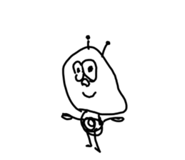 Drawing drawn like 3 years old(no words) sticker #15789030