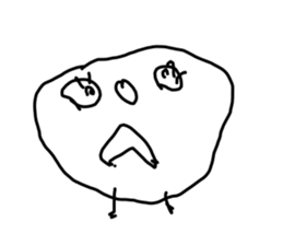 Drawing drawn like 3 years old(no words) sticker #15789031