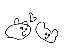 Drawing drawn like 3 years old(no words) sticker #15789033