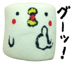 Marshmallow Bird sticker #15789861