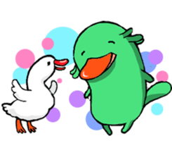 Lovely platypus sticker #15790007