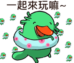 Lovely platypus sticker #15790015