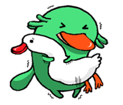 Lovely platypus sticker #15790023