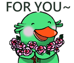 Lovely platypus sticker #15790030