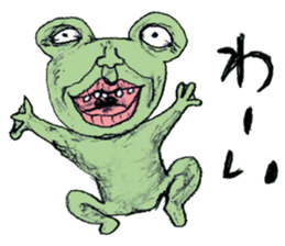 Human face animals sticker #15791409