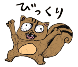 Human face animals sticker #15791428