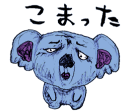 Human face animals sticker #15791438