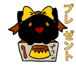 cat and pudding sticker #15791448