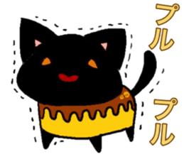cat and pudding sticker #15791481
