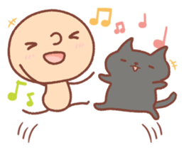 BONBON-ZIN with White cat & Black cat sticker #15791656