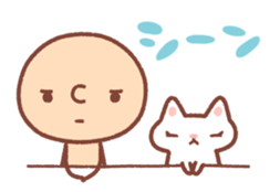 BONBON-ZIN with White cat & Black cat sticker #15791661