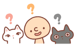 BONBON-ZIN with White cat & Black cat sticker #15791664