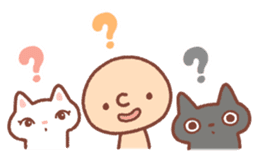 BONBON-ZIN with White cat & Black cat sticker #15791664