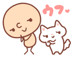 BONBON-ZIN with White cat & Black cat sticker #15791668