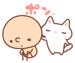 BONBON-ZIN with White cat & Black cat sticker #15791672