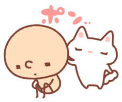 BONBON-ZIN with White cat & Black cat sticker #15791672