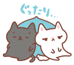 BONBON-ZIN with White cat & Black cat sticker #15791674