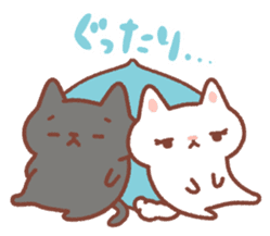 BONBON-ZIN with White cat & Black cat sticker #15791674