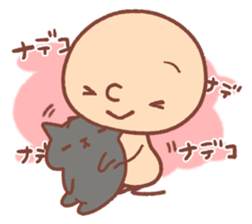 BONBON-ZIN with White cat & Black cat sticker #15791676