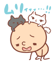 BONBON-ZIN with White cat & Black cat sticker #15791681