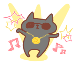 BONBON-ZIN with White cat & Black cat sticker #15791687