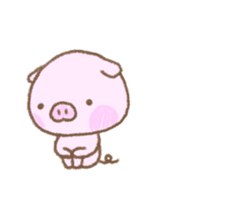 Baby pig. sticker #15791741