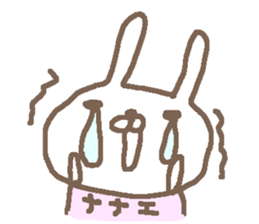 Nanae cute rabbit stickers! sticker #15791812