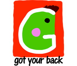 Alphabet kun Sticker sticker #15792384