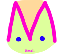 Alphabet kun Sticker sticker #15792390