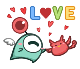 Alien Kiki&Cheer sticker #15792668