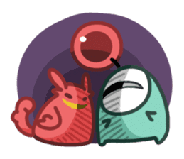 Alien Kiki&Cheer sticker #15792697