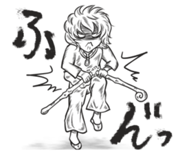 light & dark girl sticker #15794295