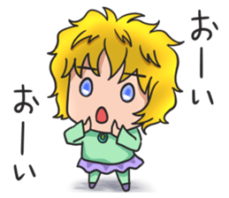 light & dark girl sticker #15794310