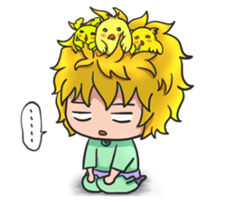 light & dark girl sticker #15794312
