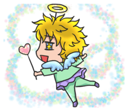 light & dark girl sticker #15794314